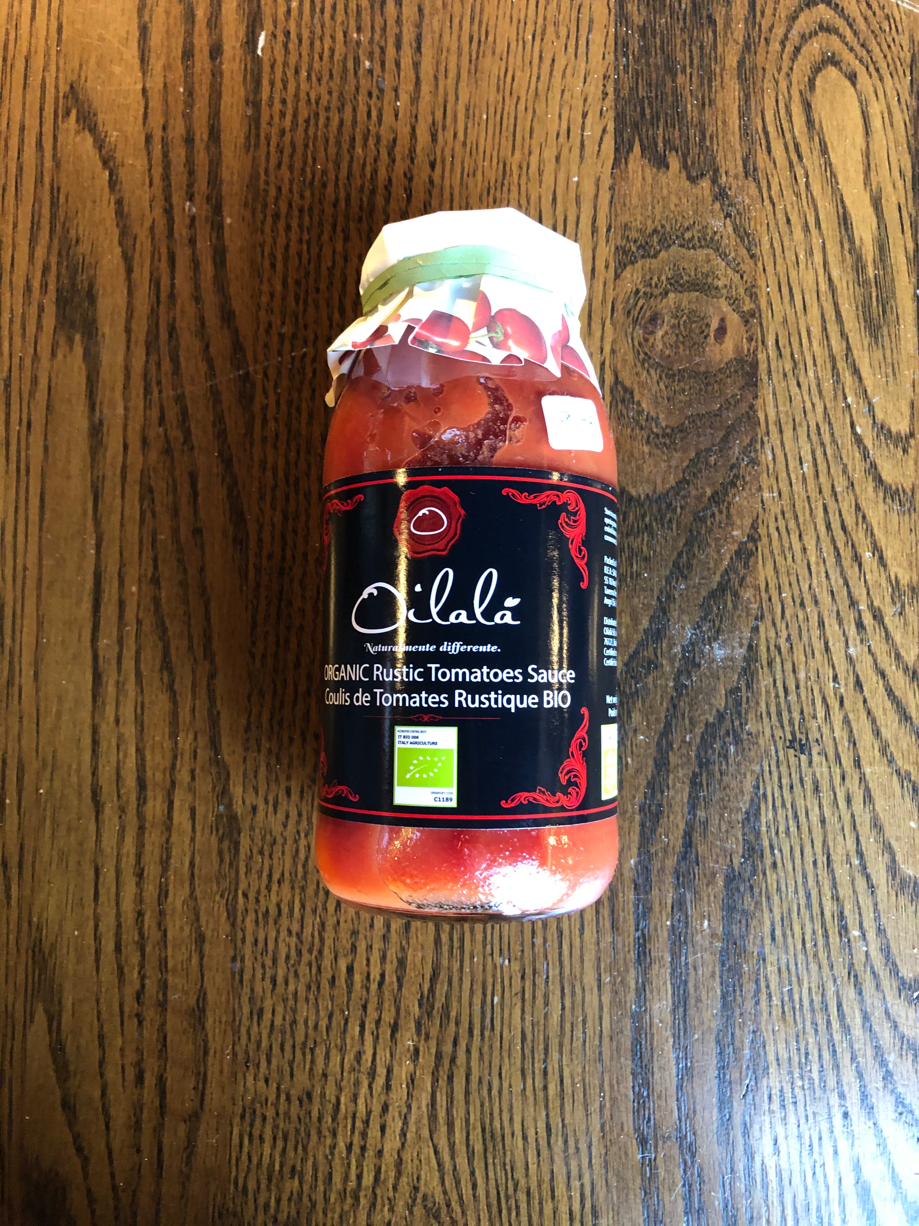 Oilala Organic Rustic Tomatoes Passata